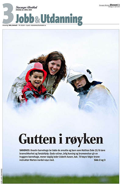 Slik så coveret ut på Jobb & Utdanning i Aftenbladet 22. april 2009